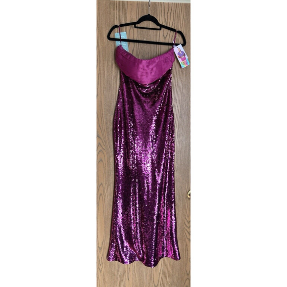 strapless open back dress Strapless Sequin Beaded Tulle Stunning Light Pink Prom Dresses – luladress